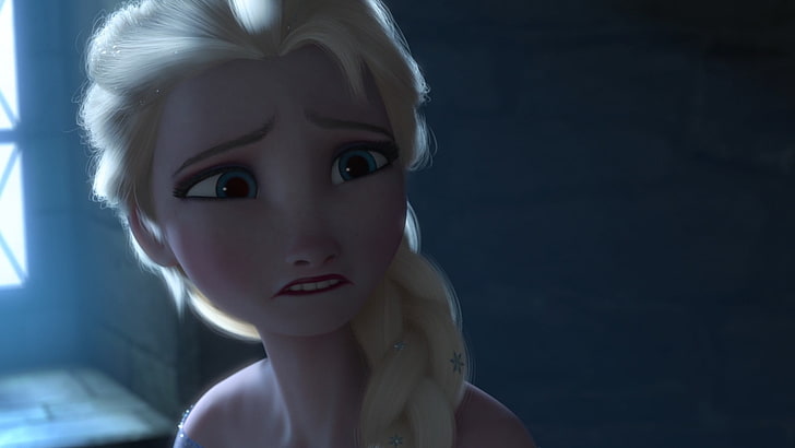 HD wallpaper: Frozen Elsa wallpaper, sad, Frozen (movie), movies, animated  movies | Wallpaper Flare