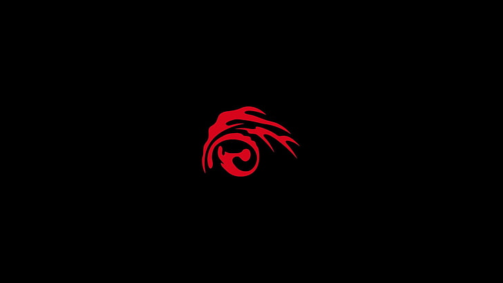 black, simple background, Fate/Stay Night, minimalism, red, HD wallpaper