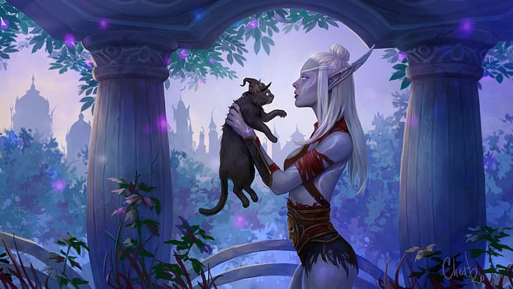 HD wallpaper: Blizzard Entertainment, World of Warcraft, The Nightborne,  Night Elves | Wallpaper Flare