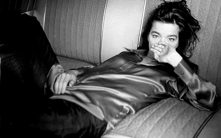 Singers, Björk, real people, lifestyles, indoors, adult, casual clothing
