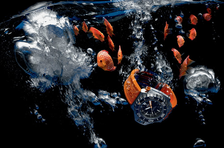 water, Watch, Omega, Seamaster, 1200M, Ploprof, HD wallpaper