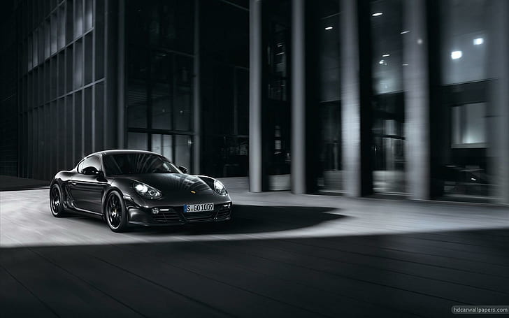 2012 Porsche Cayman S Black 3, black sports car, cars, HD wallpaper