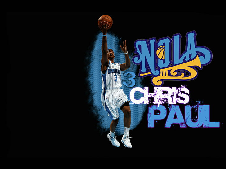 Download Chris Paul Clippers White Three Jersey Wallpaper