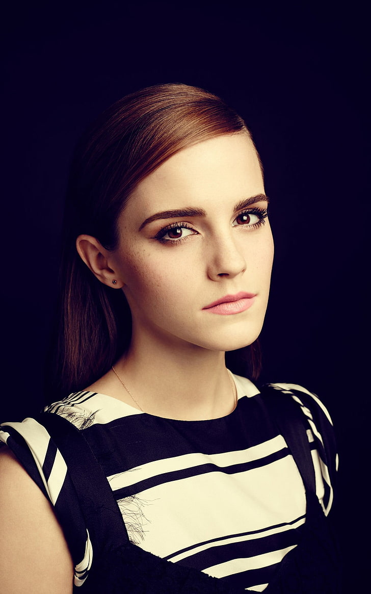 Emma Watson, celebrity, women, portrait display, beauty, beautiful woman, HD wallpaper