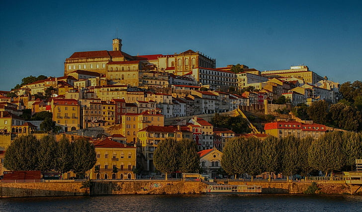 Man Made, Town, Coimbra, House, Portugal, HD wallpaper