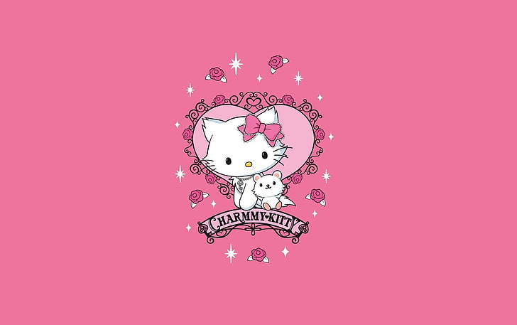 pink hello kitty Anime Hello Kitty HD Art