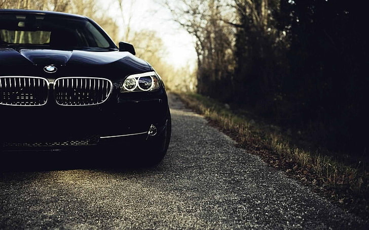 black BMW car, black cars, BMW M3 , mode of transportation, motor vehicle, HD wallpaper