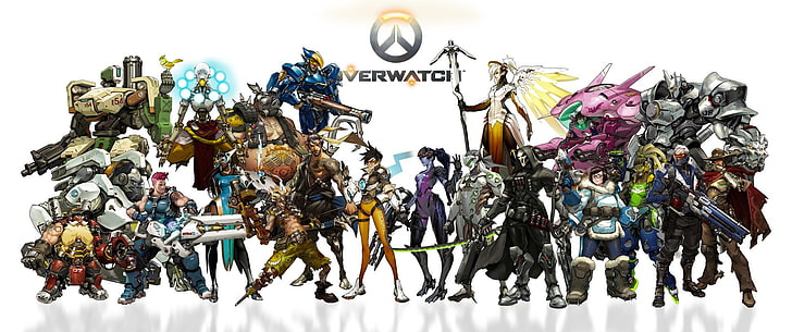 Video Game, Overwatch, Bastion (Overwatch), D.Va (Overwatch), HD wallpaper