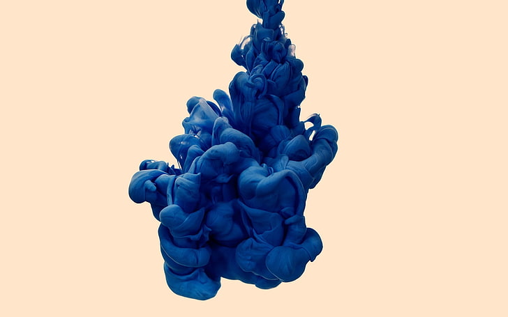 blue smoke illustration, clot, color, black, white, backgrounds, HD wallpaper