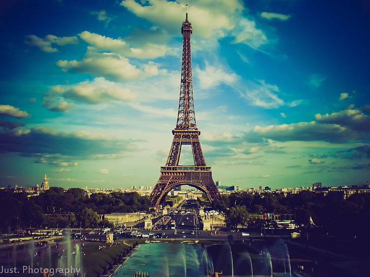 Eiffel Tower Paris, architecture, sky, cloud - sky, built structure, HD wallpaper