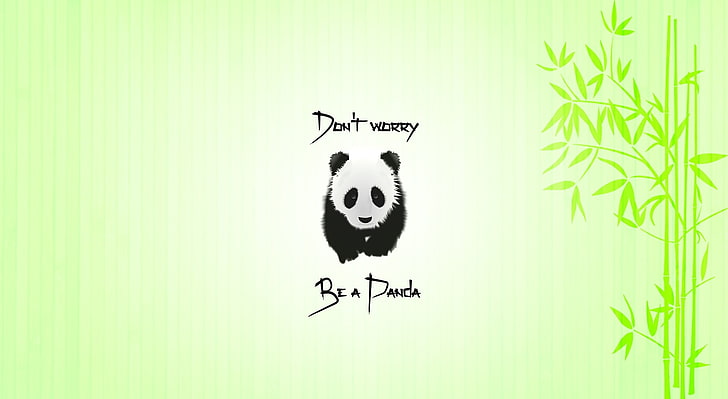 HD wallpaper: Be a Panda, panda vector art, Funny, representation, art and  craft | Wallpaper Flare