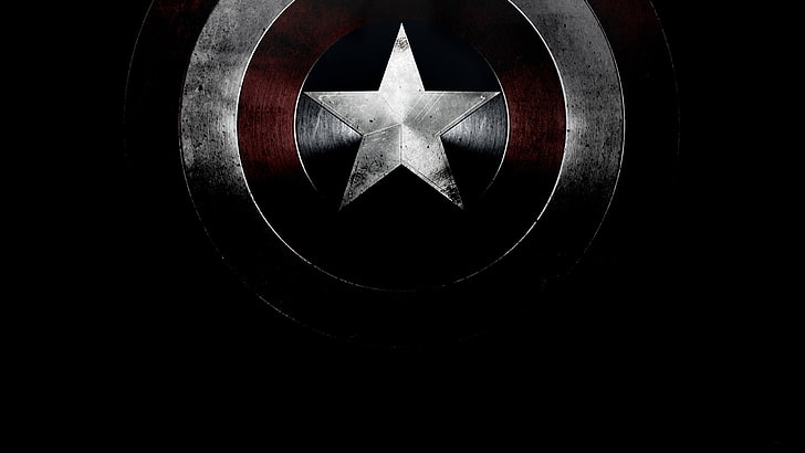 Marvel Comics, logo, Captain America, close-up, indoors, no people, HD wallpaper