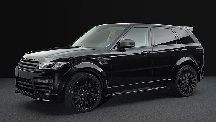 black Land Rover Range Rover SUV, Sport, Mansory, 2014, transportation