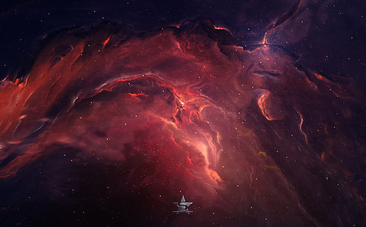 Eden Nebula 2, Space, Beautiful, Artwork, Cosmos, starkiteckt, HD wallpaper