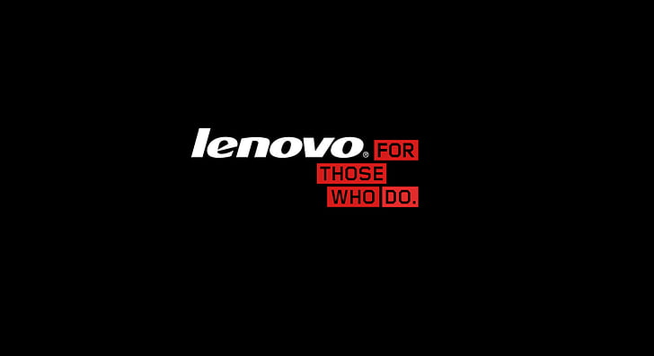Technology, Lenovo, Black, Logo, Red HD wallpaper