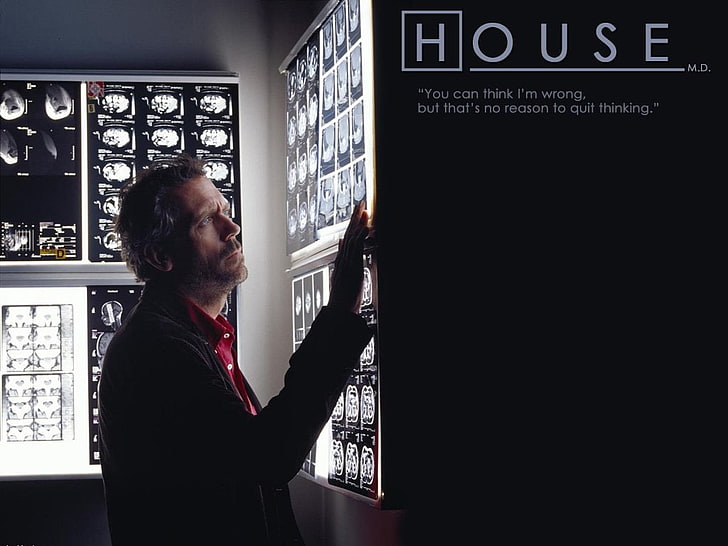 House digital wallpaper, TV Show, Gregory House, Hugh Laurie, HD wallpaper