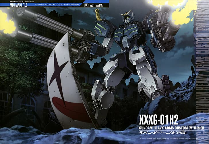 anime, Gundam, mechs, Super Robot Wars, Mobile Suit Gundam Wing, HD wallpaper