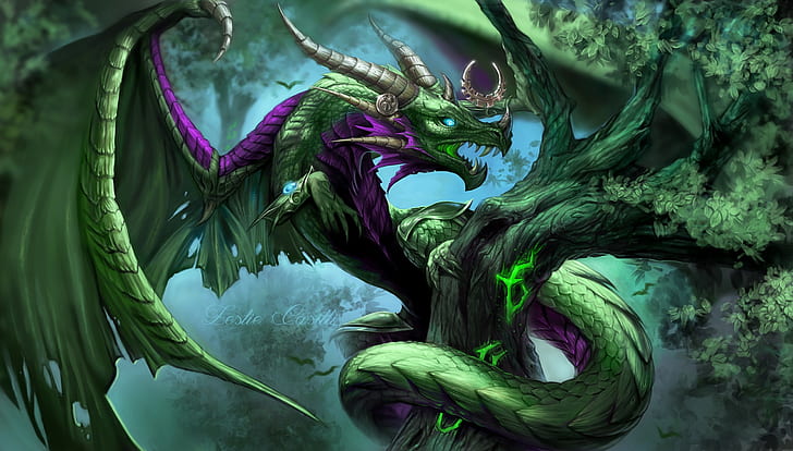 dragon, World of Warcraft, ysera, Hearthstone: Heroes of Warcraft, HD wallpaper