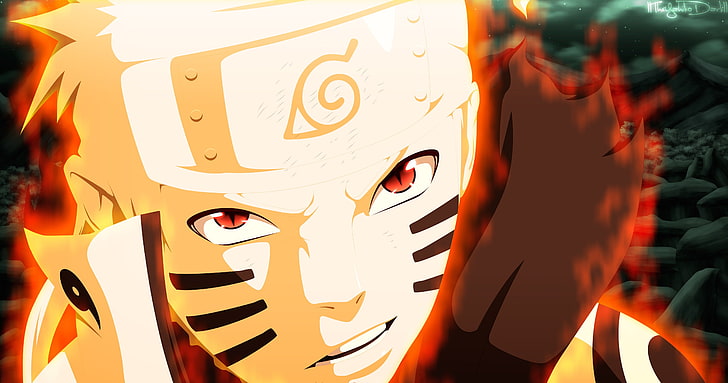 Uzumaki Naruto illustration, naruto shippuuden, human Face, people, HD wallpaper