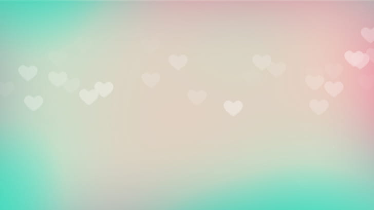 Smooth Heart Background, white hearts illustration, 3d and abstract