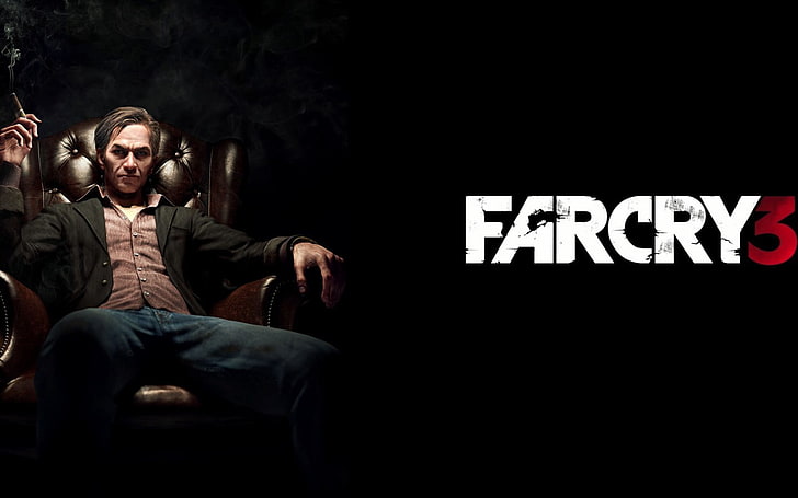 Farcry 3 wallpaper, Far Cry 3, Hoyt Volker, black background, HD wallpaper