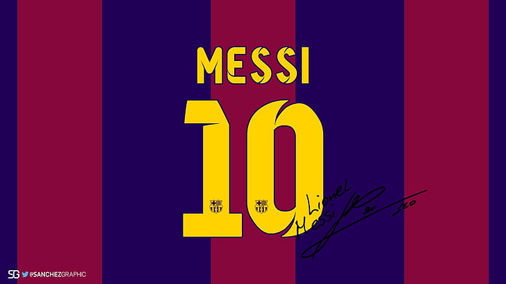 Lionel Messi 10 illustration, Sanchez Graphics, numbers, vector