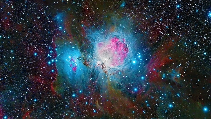 nebula, galaxy, universe, astronomical object, orion nebula, HD wallpaper