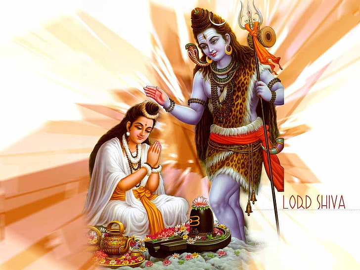 HD wallpaper: Lord Shiva Parvati, Hindu God illustration, two people, women  | Wallpaper Flare
