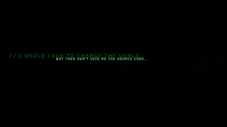 quote, minimalism, humor, typography, dark, copy space, technology, HD wallpaper
