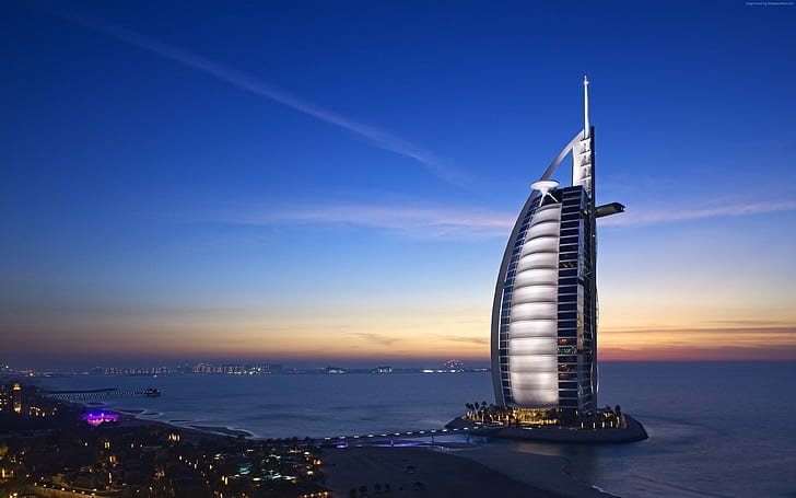 Dubai, booking, Uae, Burj Al Arab Hotel, pool, travel, HD wallpaper