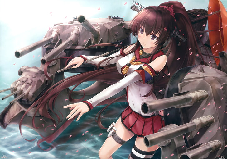 Kantai Collection, Yamato (KanColle), real people, women, young adult, HD wallpaper