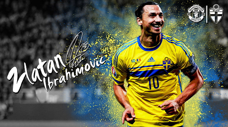 Zlatan Ibrahimovic Sweden - 2016, Sports, Football, adult, one person, HD wallpaper