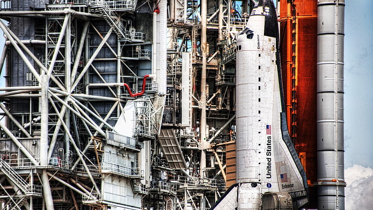 United States space shuttle, rocket, spaceship, Endeavour, Space Shuttle Endeavour, HD wallpaper
