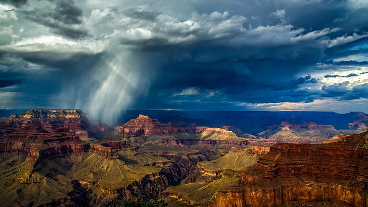 landscape, Grand Canyon, cloud - sky, scenics - nature, beauty in nature, HD wallpaper