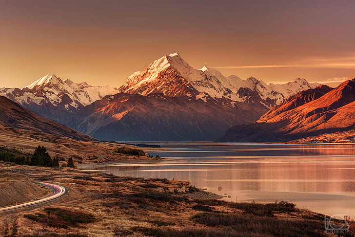 Mountains, Aoraki/Mount Cook, Aotearoa, Glacier, Glacier National Park, HD wallpaper
