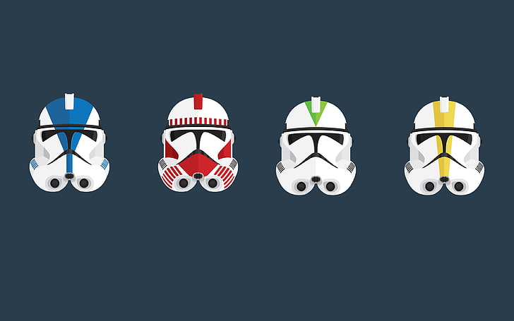 untitled, clone trooper, clone commander, minimalism, helmet, HD wallpaper