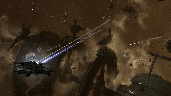HD wallpaper: eve online space science fiction spaceship war video ...