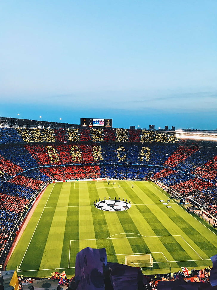  Fondo de pantalla HD fc barcelona camp nou clubes de fútbol fútbol, ​​​​estadio, deporte, grupo de personas