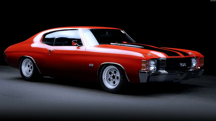 Chevrolet Chevelle, red coupe, Cars s HD, Best s, HD wallpaper