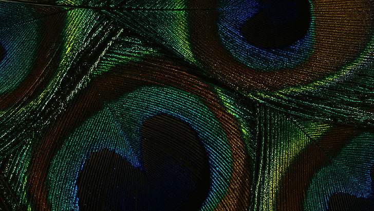 abstract, green snake, digital, greenish blue, fractal, wallpaper, HD wallpaper