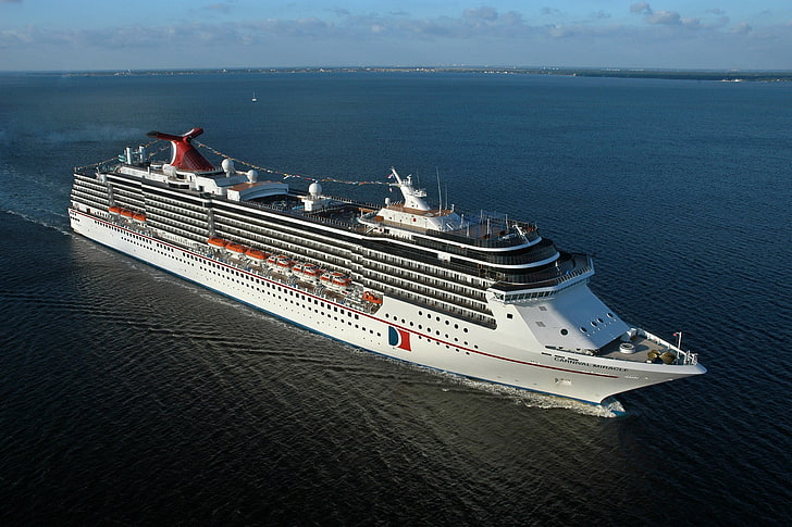 cruise ship, vehicle, nautical vessel, transportation, sea, HD wallpaper