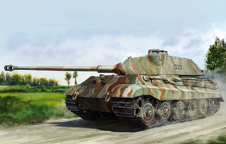 figure, Germany, Tank, Heavy, Royal tiger, King Tiger, Sd.Car.182, HD wallpaper