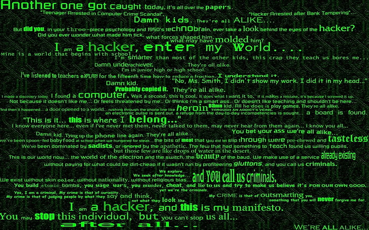 Technology, Hacker, Geek, HD wallpaper