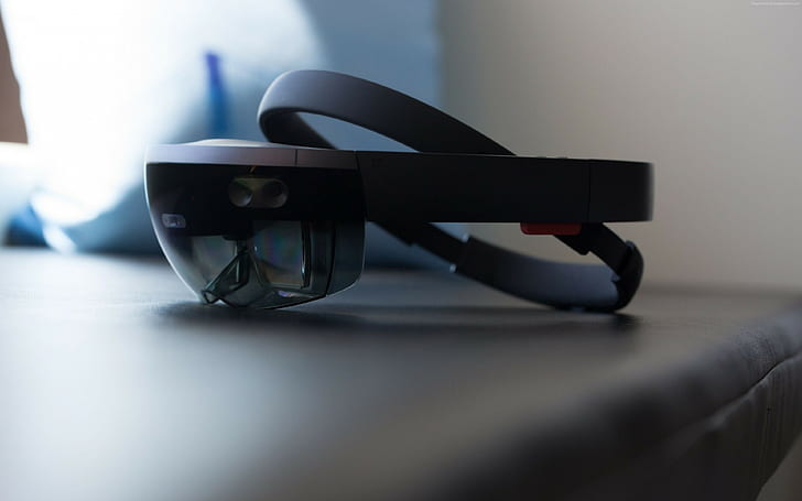 A.R. headset, virtual reality, Microsoft HoloLens, Windows 10 HD wallpaper