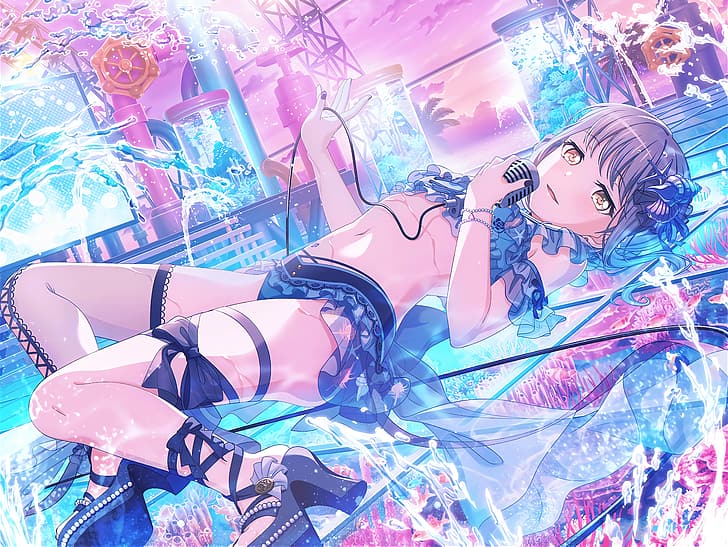 BanG Dream!, anime, anime girls, minato yukina, HD wallpaper