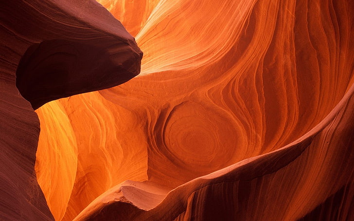 Arizona, rock formation, canyon, Antelope Canyon, geology, non-urban scene, HD wallpaper