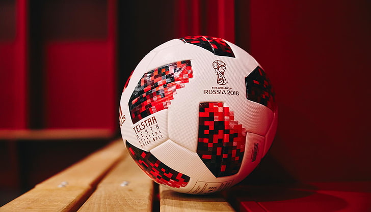white and red Telstra soccer ball, The ball, Sport, Football, HD wallpaper