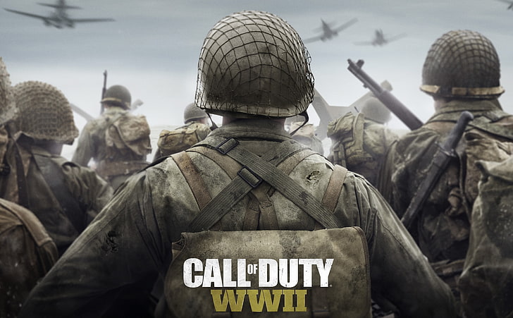 Call of Duty WWII 2017 Game, Call of Duty World War 2 digital wallpaper
