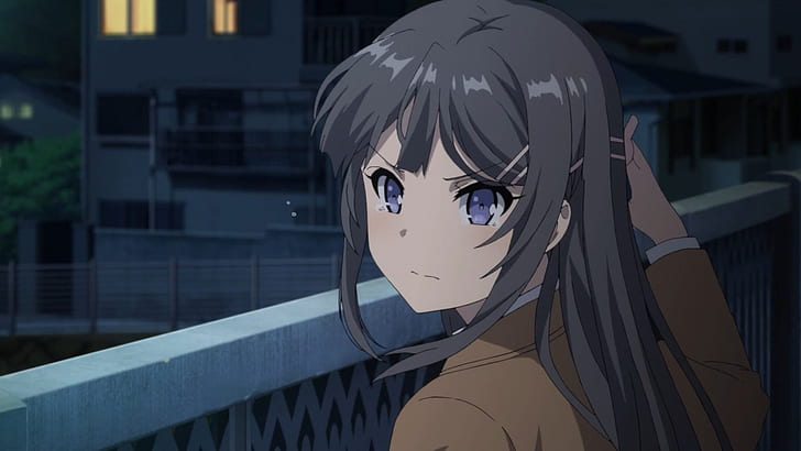Anime, Rascal Does Not Dream of Bunny Girl Senpai, Blue Eyes, HD wallpaper