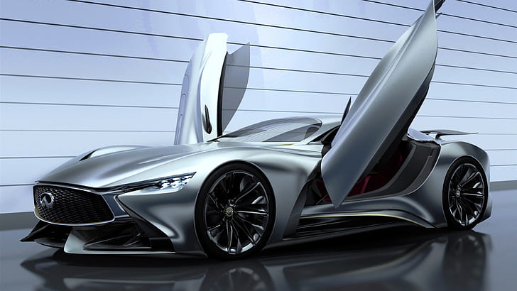 2014 Infiniti Vision Gran Turismo concept supercar, wings, HD wallpaper